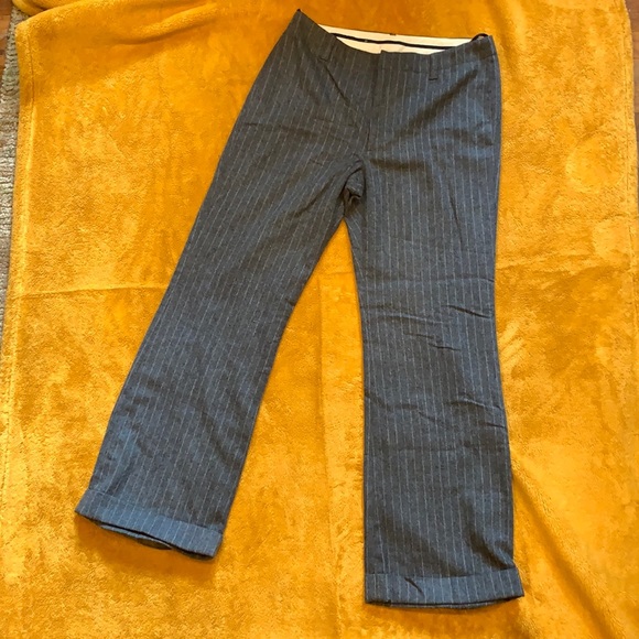 GAP 12R wool pinstripe pants.  pin stripes. - Picture 1 of 5